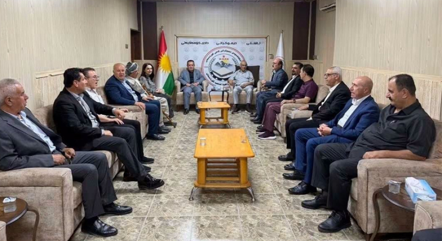شاندێکی حزبی شیوعی کوردستان سەردانی بزووتنەوەی دیموکراتی گەلی کوردستانی کرد